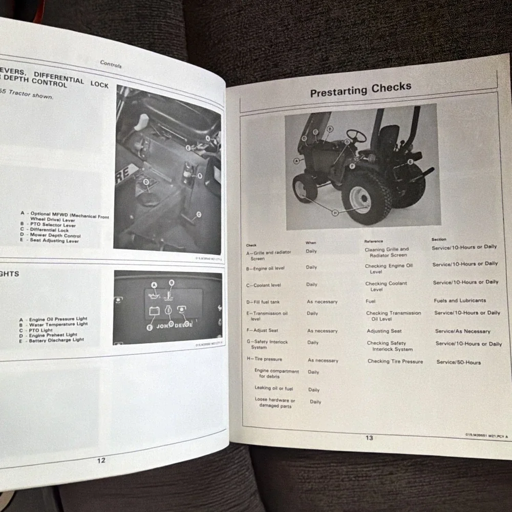 JOHN DEERE 655, 755 & 855 TRACTORS OPERATOR'S MANUAL OM-M70367 ISSUE E6